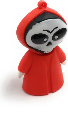 Produktbild von Onlineworld2013 Totenkopfmann rotes Gewand Zombi Halloween Funny USB Stick 128 GB USB 3.0