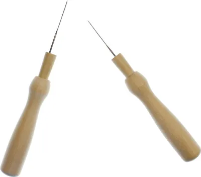 Produktbild von 2x Filznadeln Miniblings Material Nadeln Basteln Holz Holzgriff Werkzeug DIY