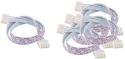 Immagine prodotto di 5 cavi con connettori femmina a 4 pin, cavo piatto da 30 cm, attacco XH2,54