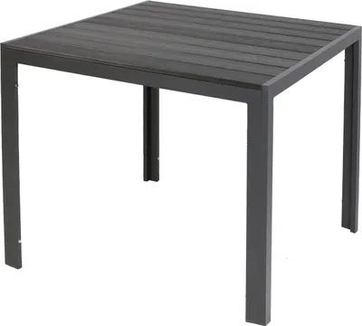 Produktbild von Gartentisch Comfort 90 x 90 cm mit Nonwood Platte Gestell Aluminium