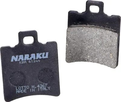 Zdjęcie produktu dla Klocki hamulcowe Naraku organiczne do Aprilia, Malaguti, MBK, Piaggio, Yamaha