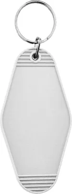 Produktbild von CombiCraft Hunter Hotel Schlüsselanhänger Weiß, 45x88mm - 10 Stück