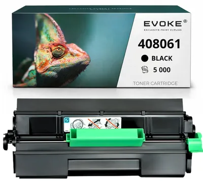 Productafbeelding van Evoke toner cartridge, compatibel met de Ricoh-printer SP400E 408061, zwart, opbrengst: 5.000 pagina's, compatibel met SP 400 en 450