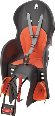 Produktbild von Polisport Sicherheits-Kindersitz WALLAROO für hinten, mit Rahmenbefestigung, verstellbare Fußrasten mit Sicherheitsschnallen, 3-Punkt-Hosenträgergurt mit Schnellverschluß, bequemes Sitzpolster, bis 22 kg Körpergewicht; 0005