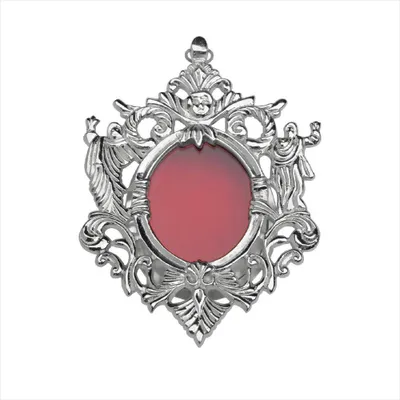 Produktbild von Monstranz Wandreliquiar H 12cm Silbern Reliquien Hausaltar Relikthalter Neu 2667