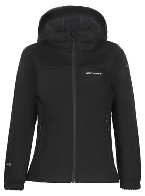 Produktbild von Icepeak Softshelljacke Mädchen Kleve Jr mit Kapuze, Farbe:Black, Kinder Größen:164