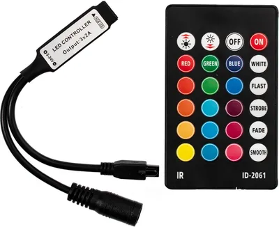 Immagine prodotto di Controllore IR RGB 24 pulsanti 72W Mini