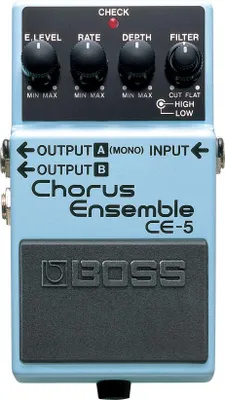 Produktbild von Boss CE-5 Chorus Ensemble Gitarren Effektpedal mit einstellbaren Hoch- und Tiefpassfiltern