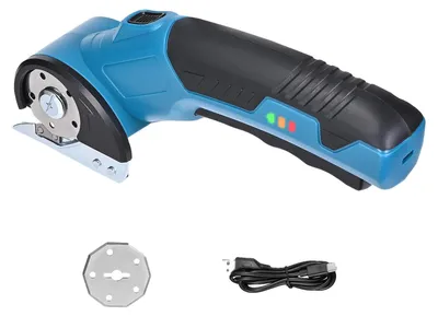 Image de Coupe-fil électrique rotatif, alimenté par batterie, avec éclairage LED, 8 mm