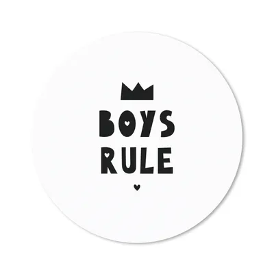 Produktbild von MuchoWow® Mauspad Mousepad Jungen regieren - Zitate - Sprichwörter - Kinder - Jungen 20x20 cm - Mousepads - Maus Mat - Pad - Mausunterlage - Schreibtischmatte
