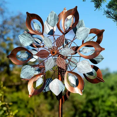 Produktbild von Großer Windspinner, 213 cm, Metall-Gartendekoration