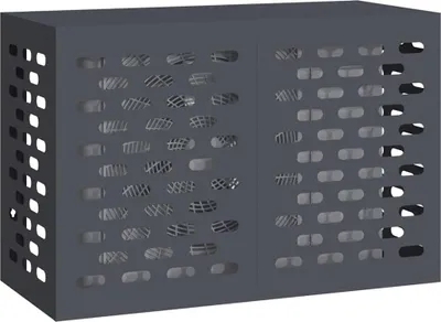 Zdjęcie produktu dla vidaXL Osłona klimatyzacji antracytowa 90 x 40 x 60 cm stalowa