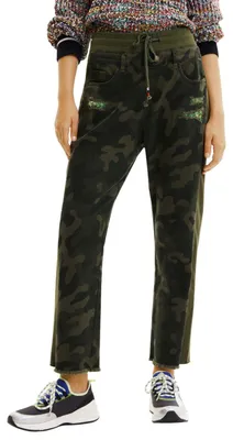 Immagine prodotto di Desigual Pantaloni da donna Agrinio in raso nero XS