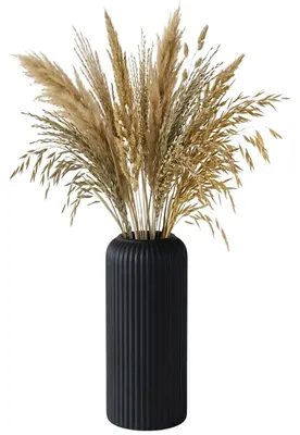 Produktbild von Elegante, schwarz gestreifte, laternenförmige Vase für die Inneneinrichtung