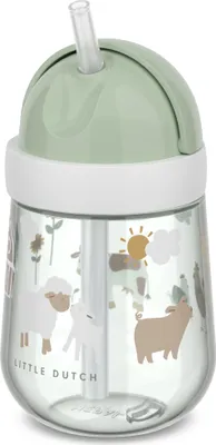 Produktbild von Mepal - Strohhalmbecher Mio Little Dutch - Kleinkind Strohhalm Becher ab 9 Monaten - Auslaufsichere Trinkflasche für Kleinkinder - Spülmaschinengeeignet &  frei - 300 ml - Little Farm