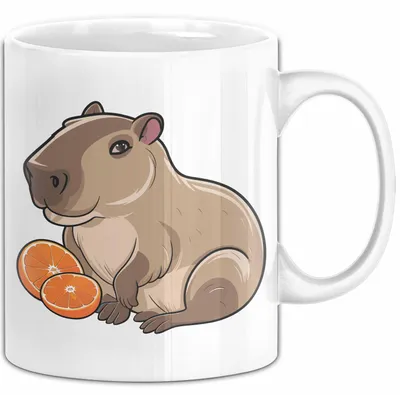 Produktbild von Capybara Tasse Geschenk Lustig Capybara-Liebhaber (Weiß)