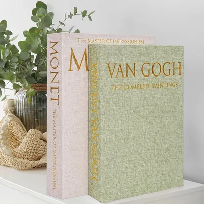 Productafbeelding van Opbergdoos - Set van 2 - Linnen - Groen