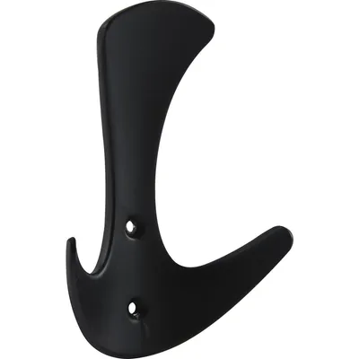 Produktbild von Mantelhaken Tegua Breite 74 mm, Höhe 104 mm, Zinkdruckguss schwarz matt