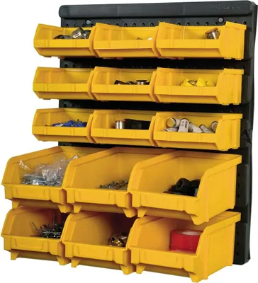 Image de Panneau Porte Outils Mural - 15 Bacs à Becs Amovibles - Rangement et Stockage Outils et Quincaillerie - Art Plast