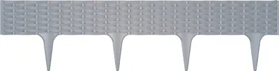 Produktbild von Palisade in Rattan-Optik L 3,9 Meter - H 18,5 cm - Beeteinfassung - Beetumrandung - Rasenkante - Gartenpalisade - Zierzaun