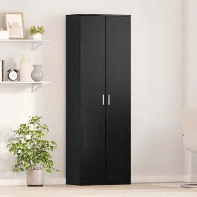 Produktbild von Highboard Schwarz Eiche 60x35x180 cm Holzwerkstoff, Aktenschränke DesignMöbel Neu