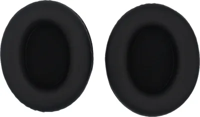 Immagine prodotto di INF Cuscinetti auricolari ovali premium 110x90mm - Pelle proteica, nero (confezione da 2)