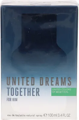 Immagine prodotto di Benetton United Dreams Together For Him Eau de Toilette Uomo 100 ml – Fragranza Fresca e Maschile