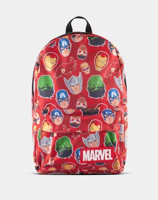Produktbild von Difuzed Marvel Rucksack - Charaktere (rot)