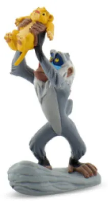 Image de Bullyland Figurine Rafiki et bebe Simba