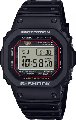 Produktbild von Casio DW-5000R-1AER Herrenuhr G-Shock Digital Chronograph 43mm 20ATM