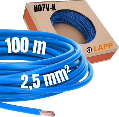 Immagine prodotto di 4520022 Litze H07V-K 1 x 2.50 mm² Hell-Blau 100 m - Kabel - 100 m (4520022)