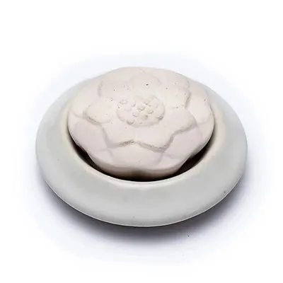 Produktbild von Aromastein-Diffusor Lotusweiß – Packung mit 2 Stück – 7,5 cm