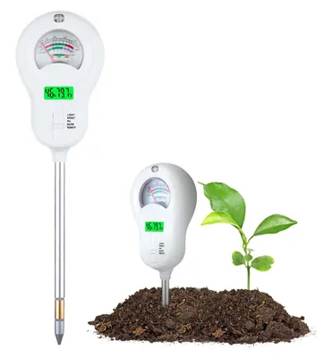 Produktbild von Wigearss 6 in 1 Bodenmessgerät, Digitales PH Bodentester, Feuchtigkeit, Bodenfruchtbarkeit, Temperatur, Sonnenlicht und Umgebungsfeuchtigkeit