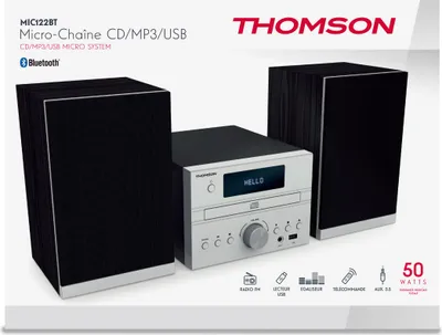 Produktbild von Thomson Micro Stereo Anlage MIC122BT mit Bluetooth, CD, MP3, USB 50W