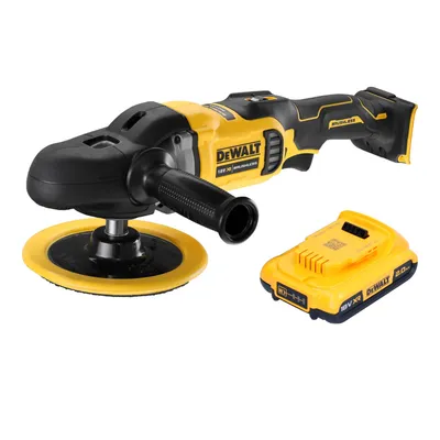 Produktbild von DeWalt DCM 849 N Akku Exzenter Poliermaschine 18 V 180 mm Brushless + 1x Akku 2,0 Ah - ohne Ladegerät