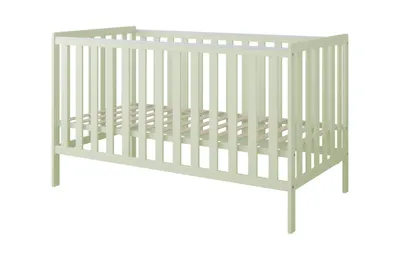 Produktbild von ZEE BAMBI Mint Babybett 140x70 cm Klassisches Gitterbett 3-Fach Weil Schlaf wichtig ist