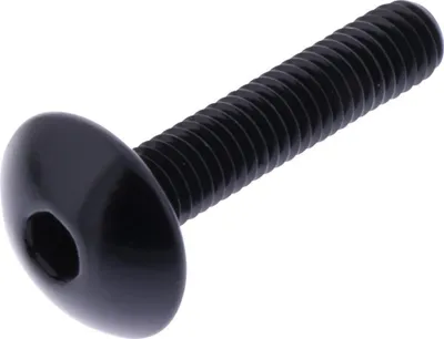 Produktbild von Linsenschraube JMP Bolt M6x1,00mm 30mm Aluminium schwarz