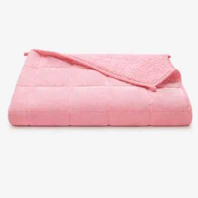 Produktbild von Gewichtsdecke für Kinder aus flauschigem Fleece  - Fleece Rosa / 3,2 KG / 135x200cm - Gewichtete Decke