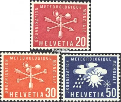 Produktbild von Briefmarken Schweiz 1960 Mi WMO7-WMO9 (kompl.Ausg.) postfrisch Freimarken