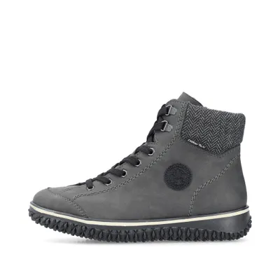 Zdjęcie produktu dla Rieker buty damskie sznurowane szare rekreacyjne, rozmiar buta:39 EU