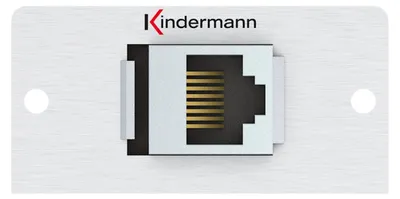 Produktbild von Kindermann Konnect 50 alu - Modulares Faceplate-Snap-In