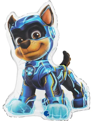Immagine prodotto di 1 palloncino in foil, adatto all'elio Chase Mighty Pups 61 cm / 24 pollici