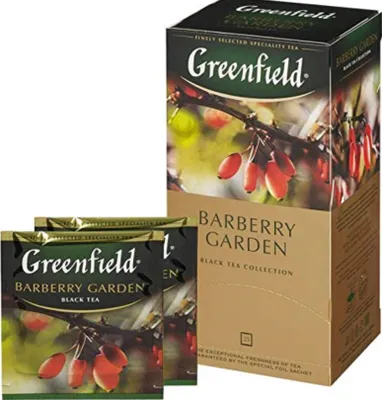Produktbild von Greenfield Barberry Garden 25 Teebeutel Schwarztee mit Berberitze Barbaris Tee