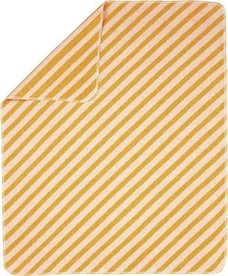 Produktbild von FUSSENEGGER Babydecke Diagonalstreifen 70x90cm hellorange