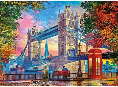 Produktbild von Gibsons Puzzle Tower Bridge 1000 Teile - buntes Puzzlespaß London