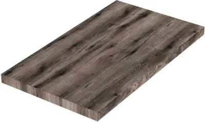 Produktbild von Ablage für Aufsatzwaschbecken in Holzoptik Eiche dunkel - 80cm
