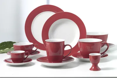 Produktbild von Müslischalen 520ml 6er Set Doppio rot