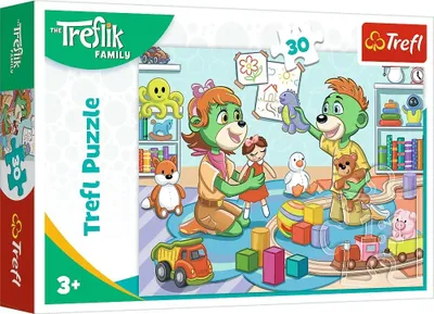 Zdjęcie produktu dla Trefl Puzzle 30 elementów Radosna Rodzina Treflików 18302