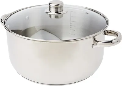 Produktbild von Schmortopf 8 l, 28 cm, mit Glasdeckel, für Induktion, für Familienmahlzeiten