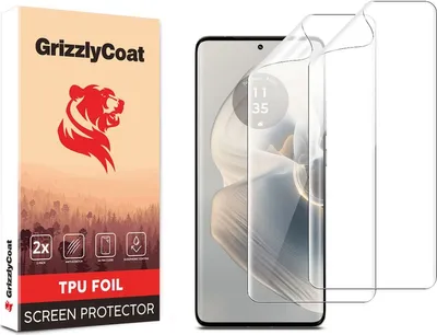 Produktbild von GrizzlyCoat  Motorola Edge 50 Pro Hydrogel TPU Displayschutz - Hüllenfreundlich (2er Pack)